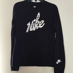 Nike Girls Black  Sweatshirt